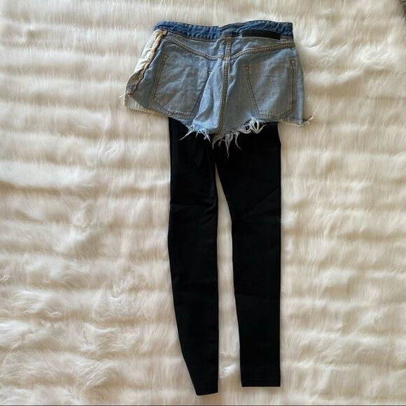 Unravel Project Reverse Short Cotton Leggings (26) - Picture 5 of 13